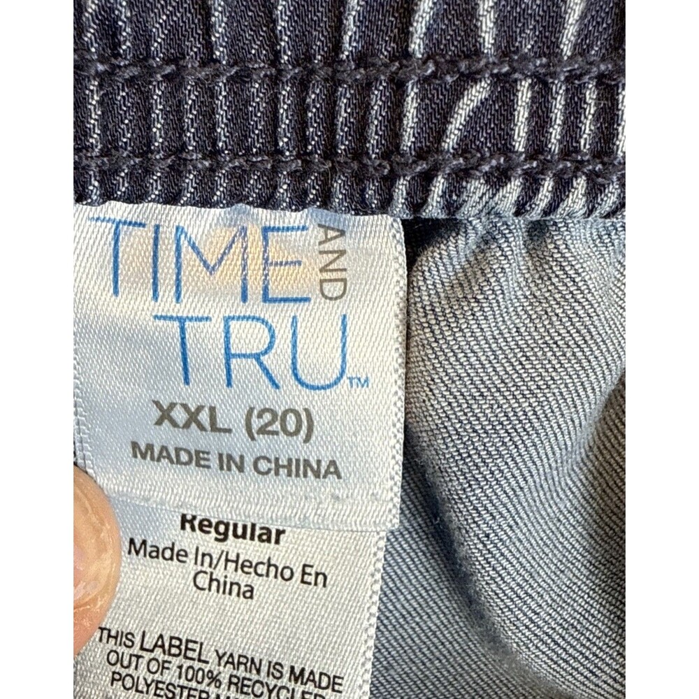 Time and Tru XXL Parachute Cargo Pants 20 Lyocell Blend Relaxed Wide Leg Denim - Picture 6 of 12